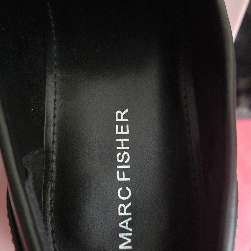 Marc Fisher Black Studded Men's Loafers - Picture 5 of 6